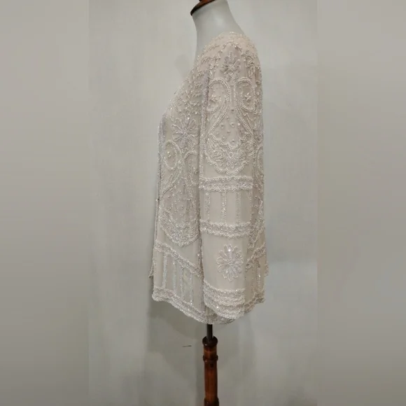VINTAGE KAZAR BEADED EVENING JACKET - Picture 7 of 12